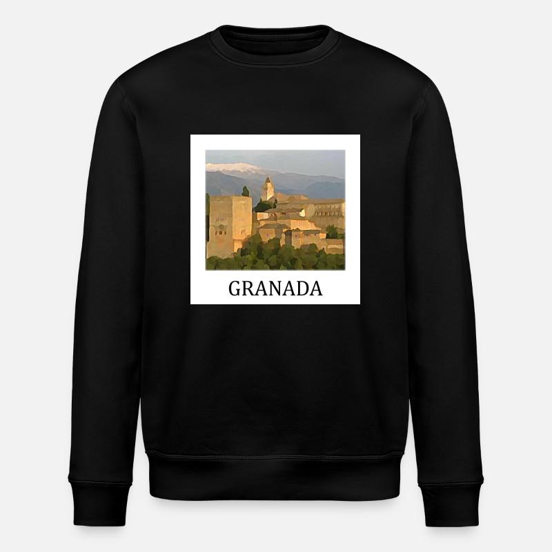 Granate - Stanley/Stella Unisex Bio-Sweatshirt ROLLER - Schwarz