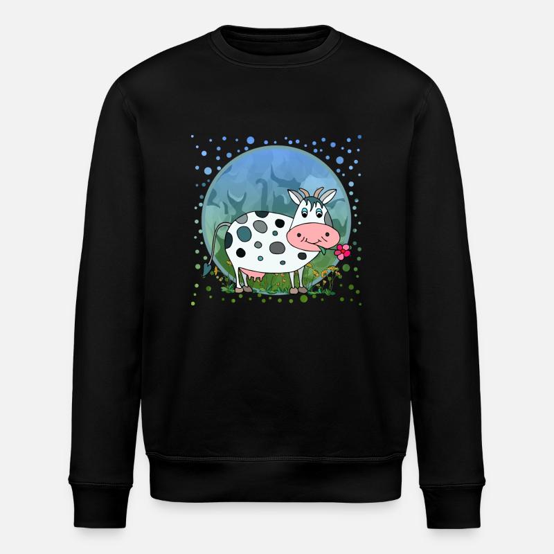 Kuh - Stanley/Stella Unisex Bio-Sweatshirt ROLLER - Schwarz