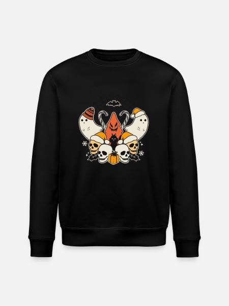 Spooky Halloween - Stanley/Stella ROLLER Unisex Organic Sweatshirt - black