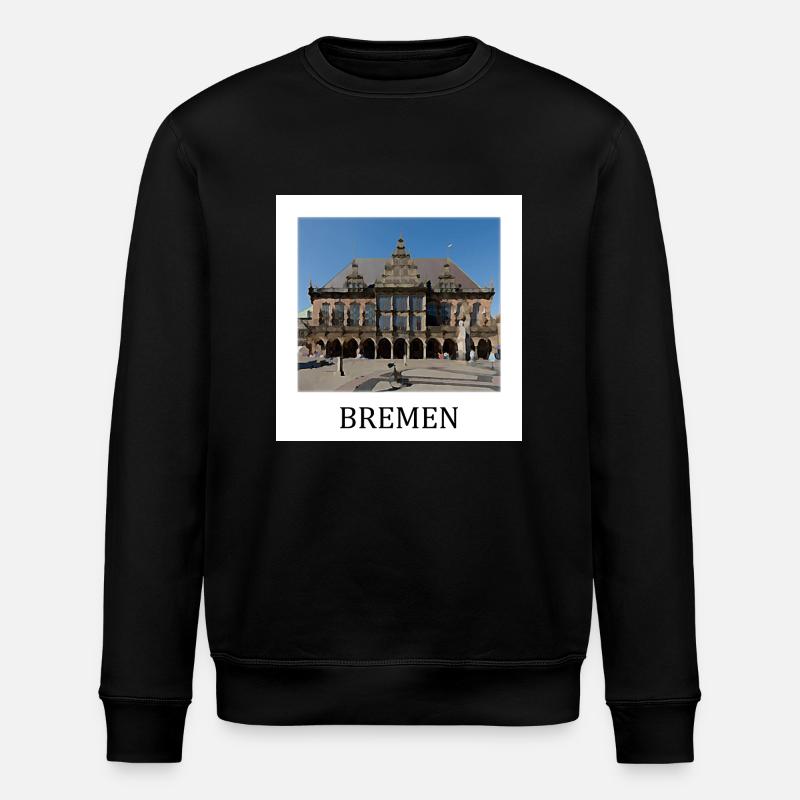 Bremen - Stanley/Stella Unisex Bio-Sweatshirt ROLLER - Schwarz