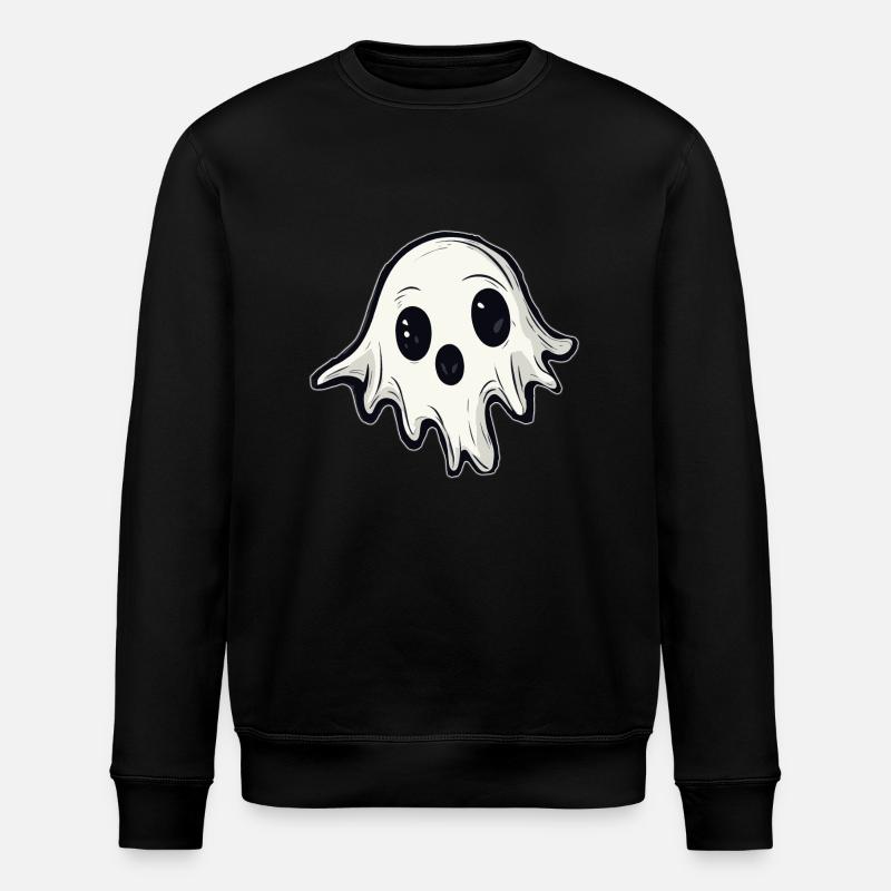 Halloween Ghost 2023 - Stanley/Stella ROLLER Unisex Organic Sweatshirt - black