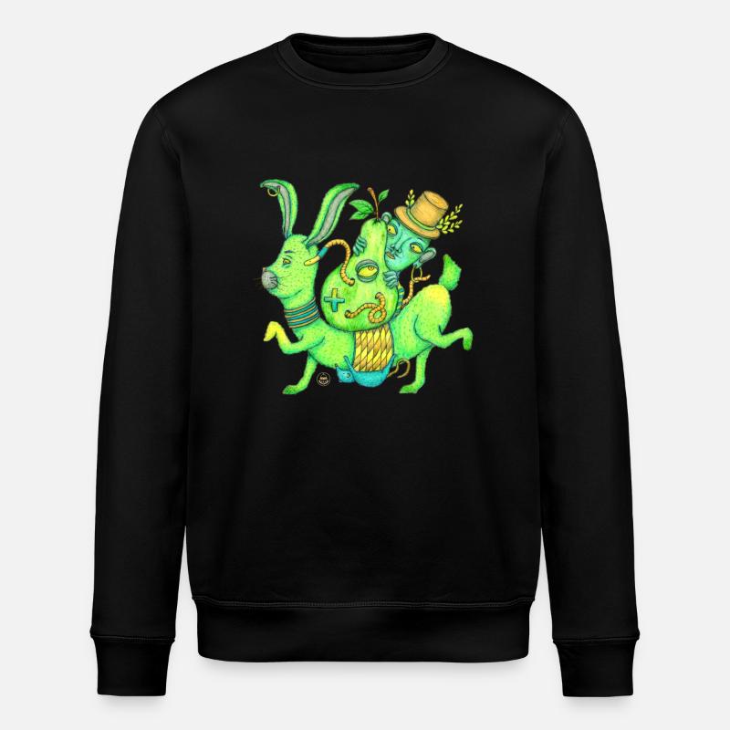 Magic, Hase, Zauberer, Birne - Stanley/Stella Unisex Bio-Sweatshirt ROLLER - Schwarz