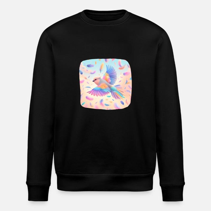 Oiseau en plein vol - Sweat bio ROLLER Stanley/Stella Unisexe - noir
