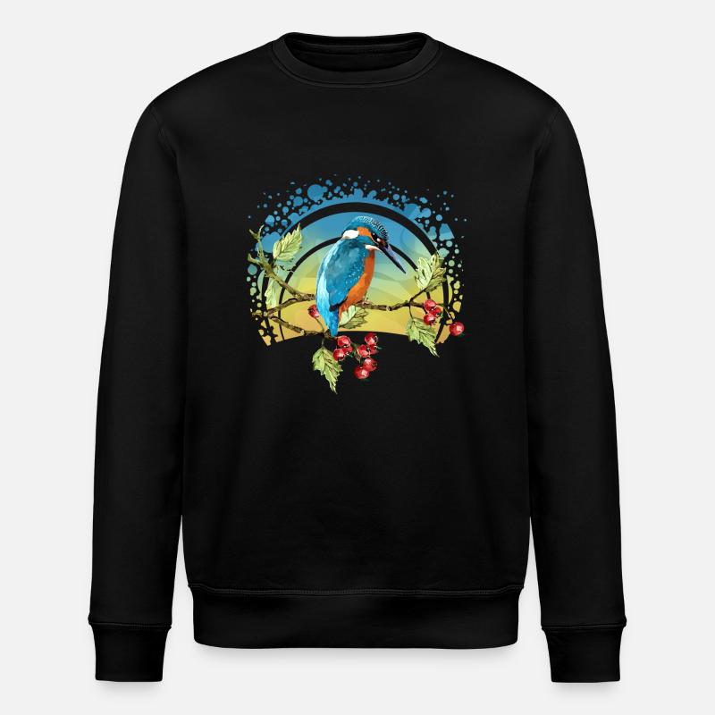 Bunter Vogel - Stanley/Stella Unisex Bio-Sweatshirt ROLLER - Schwarz