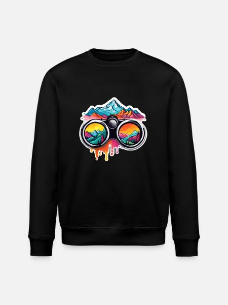 Binoculars / Observation / Observation / Adventure - Stanley/Stella ROLLER Unisex Organic Sweatshirt - black