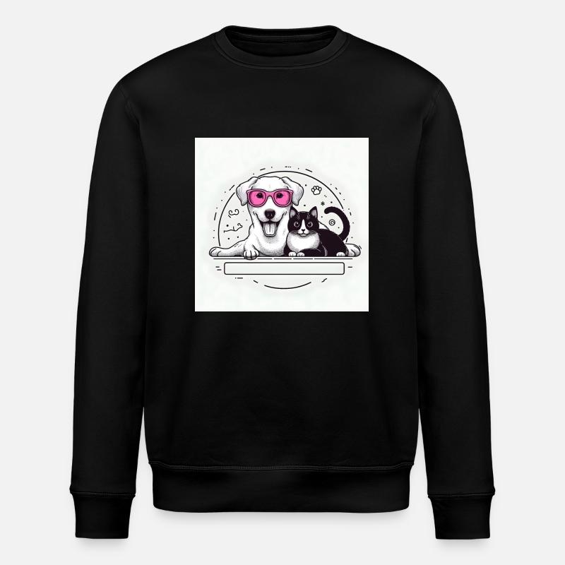 chat et chien - Sweat bio ROLLER Stanley/Stella Unisexe - noir