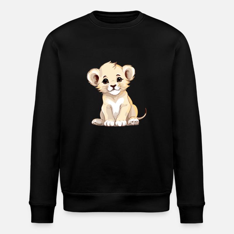 Lopi le bébé lion - Sweat bio ROLLER Stanley/Stella Unisexe - noir
