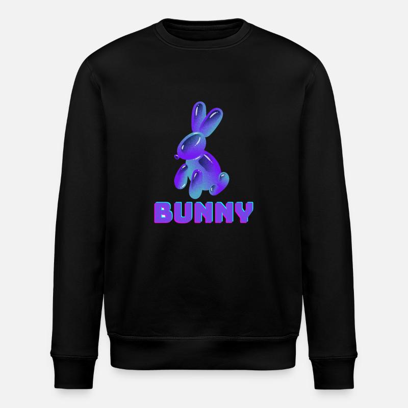 Lapin violet - Sweat bio ROLLER Stanley/Stella Unisexe - noir