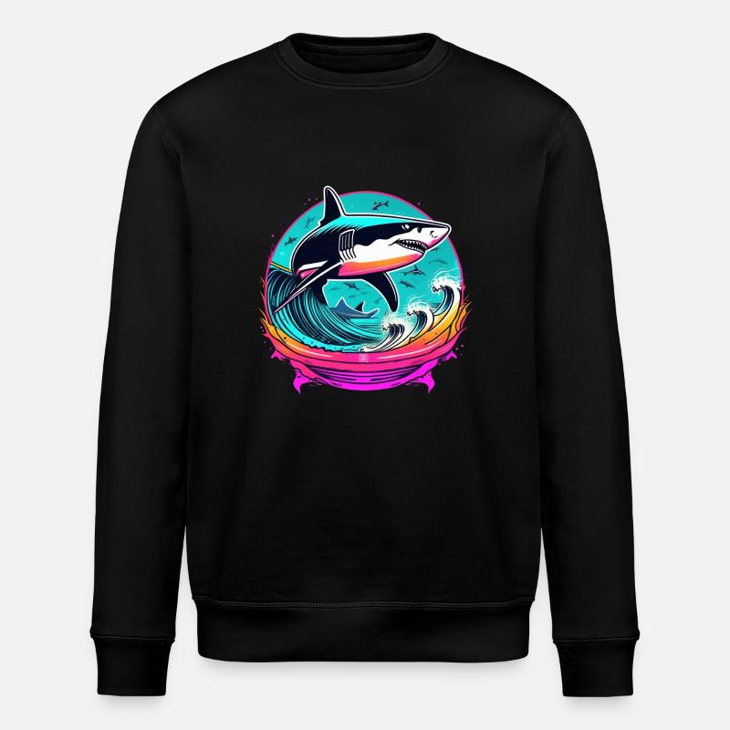 requin - Sweat bio ROLLER Stanley/Stella Unisexe - noir