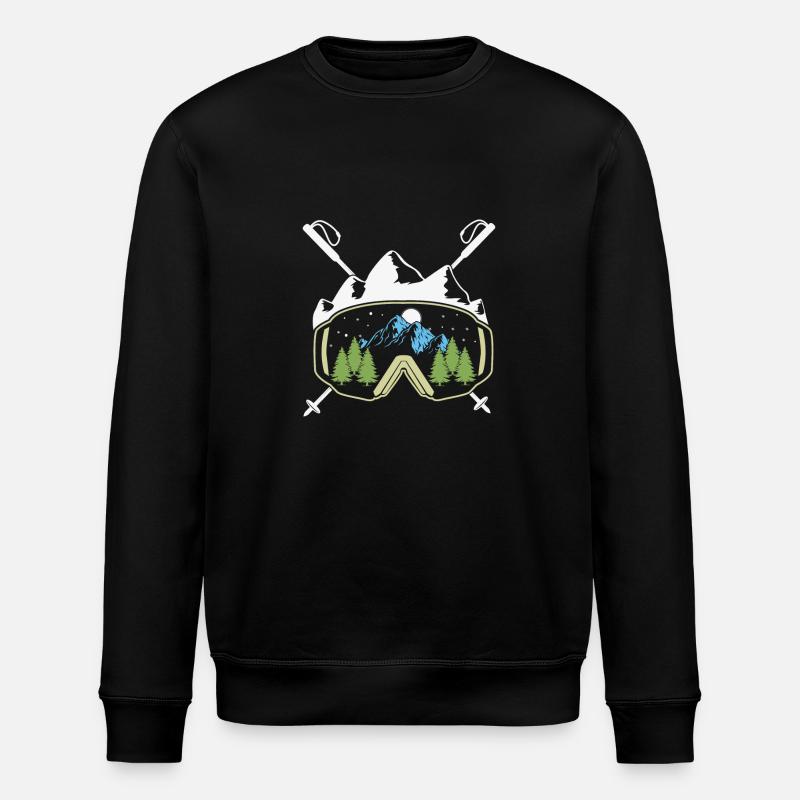 Snowboardbrille - Stanley/Stella Unisex Bio-Sweatshirt ROLLER - Schwarz