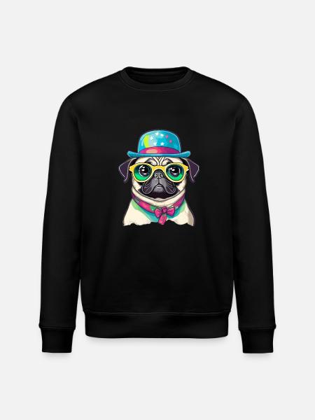 Ein bunter Hund - Stanley/Stella Unisex Bio-Sweatshirt ROLLER - Schwarz