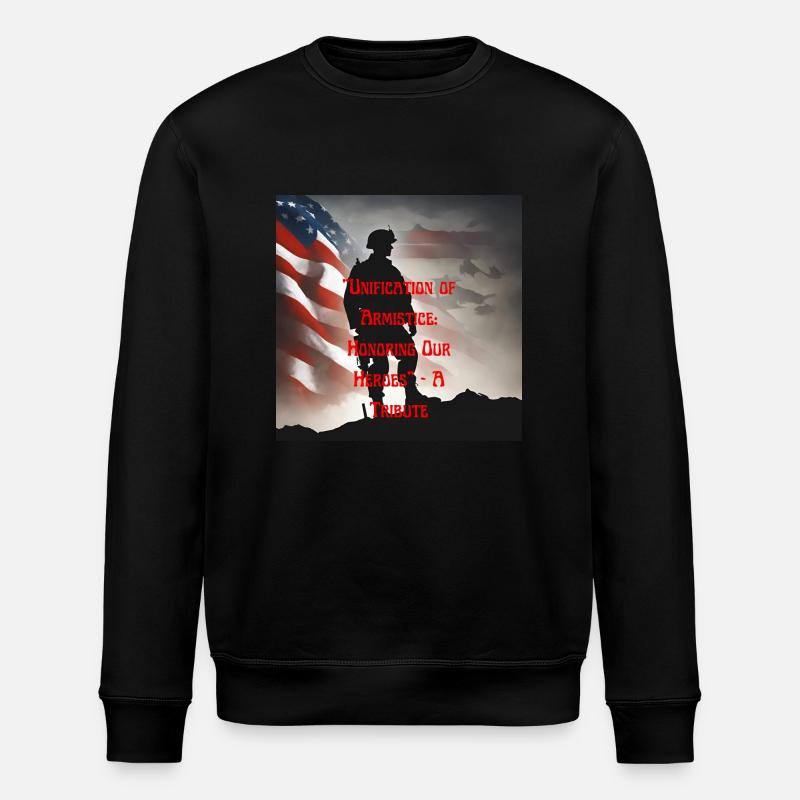Veteranen, Veteranen, Waffenstillstand. - Stanley/Stella Unisex Bio-Sweatshirt ROLLER - Schwarz