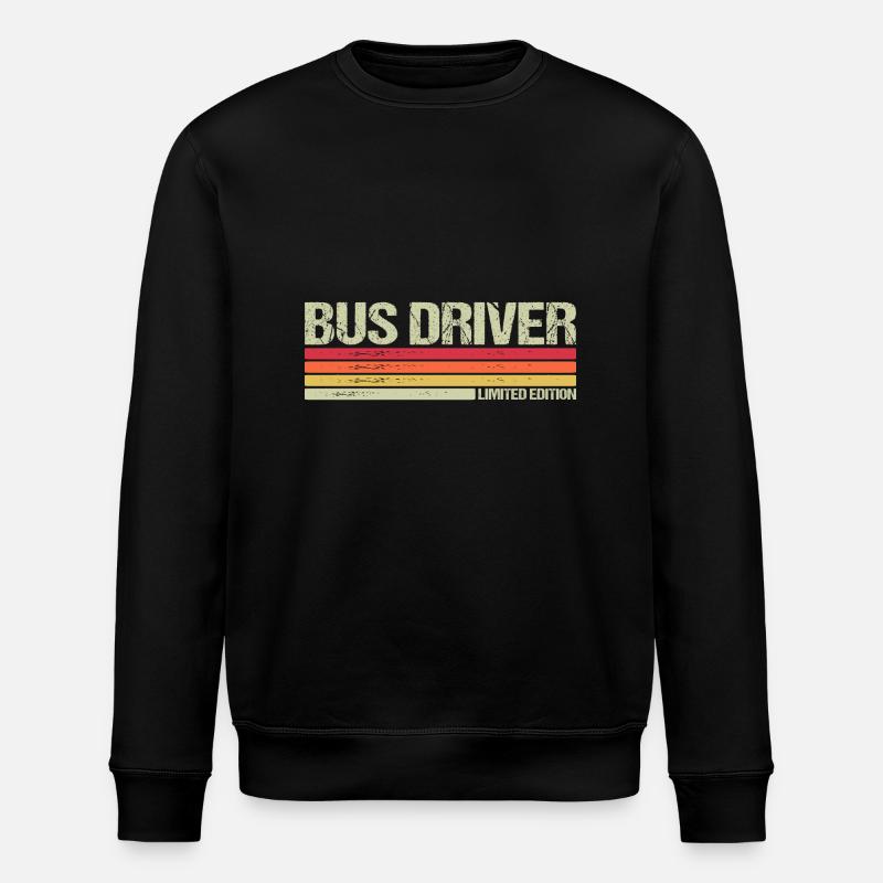 Chauffeur de bus Édition Limitée - Sweat bio ROLLER Stanley/Stella Unisexe - noir
