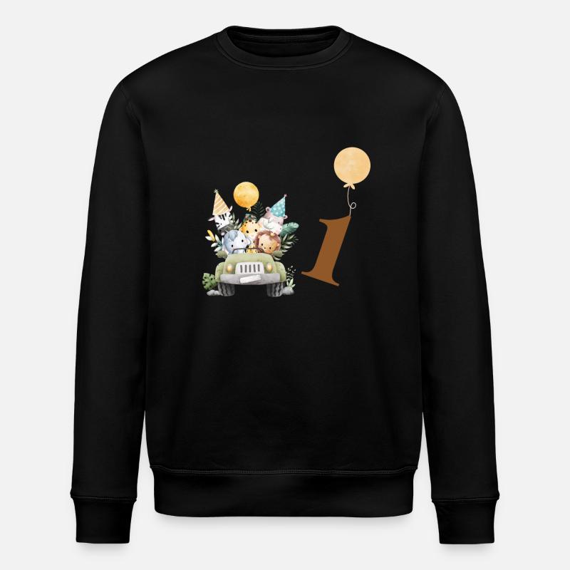 1e anniversaire safari - Sweat bio ROLLER Stanley/Stella Unisexe - noir