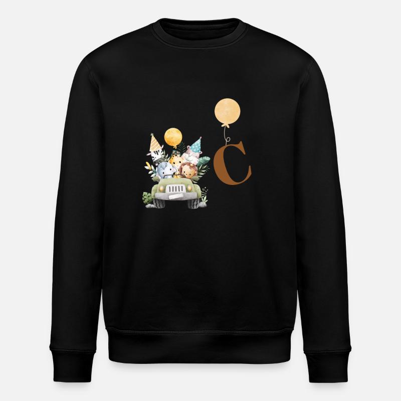 Buchstabe C Safari - Stanley/Stella Unisex Bio-Sweatshirt ROLLER - Schwarz