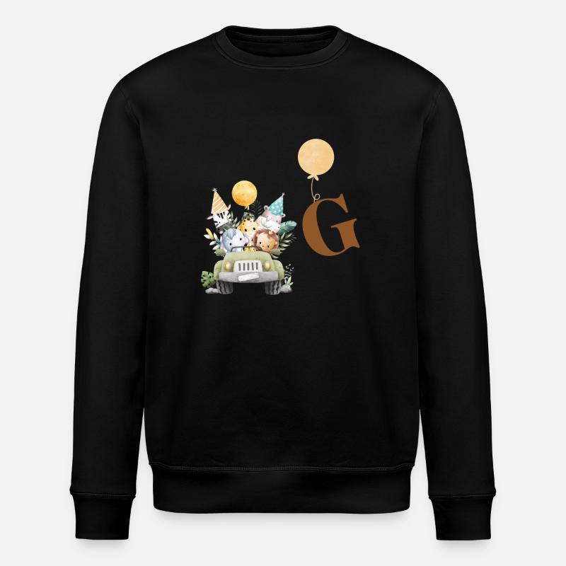 lettre g safari - Sweat bio ROLLER Stanley/Stella Unisexe - noir