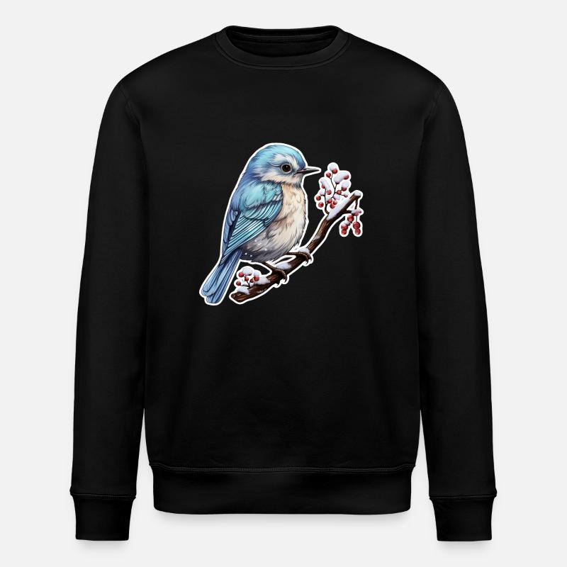 Oiseau mignon en hiver - Sweat bio ROLLER Stanley/Stella Unisexe - noir
