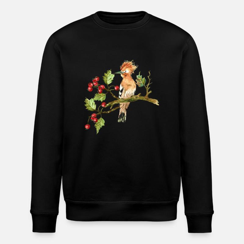 Bunter Vogel - Stanley/Stella Unisex Bio-Sweatshirt ROLLER - Schwarz