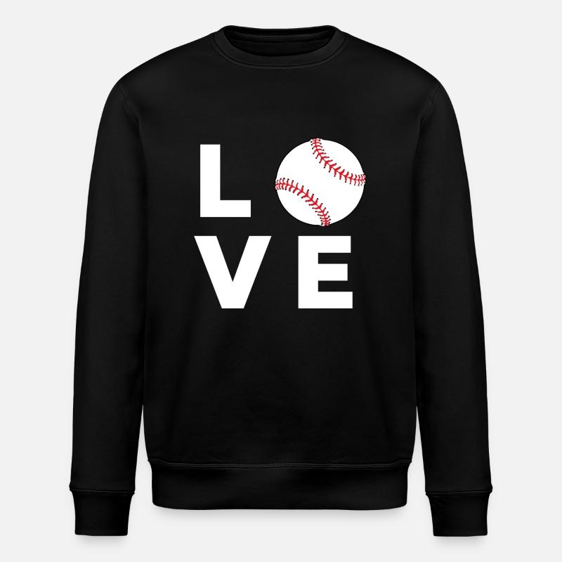 Baseball amour - Sweat bio ROLLER Stanley/Stella Unisexe - noir