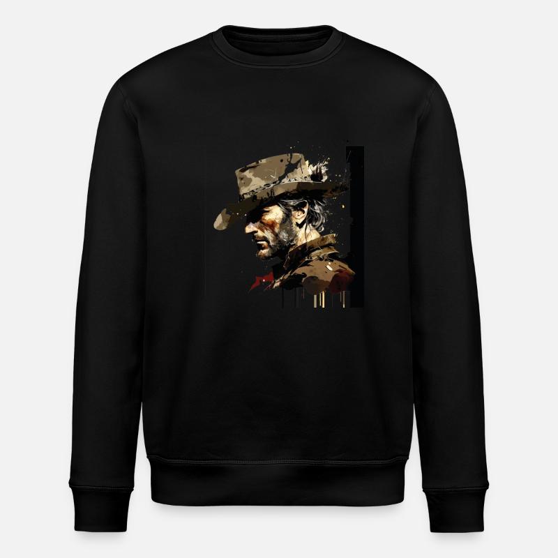 Cowboy - Stanley/Stella Unisex Bio-Sweatshirt ROLLER - Schwarz