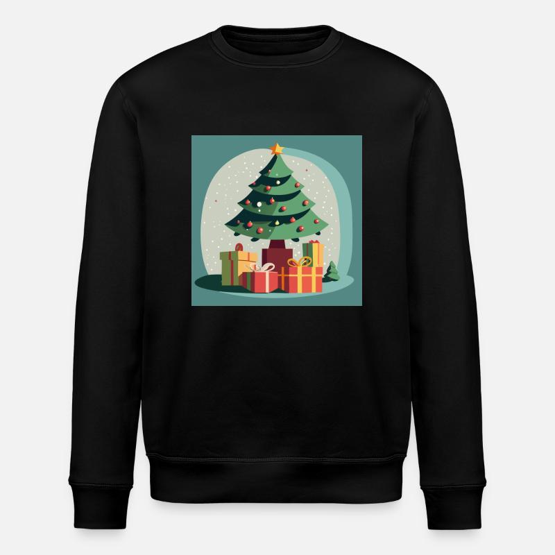 Weihnachten / Weihnachtsbaum / geschenke - Stanley/Stella Unisex Bio-Sweatshirt ROLLER - Schwarz
