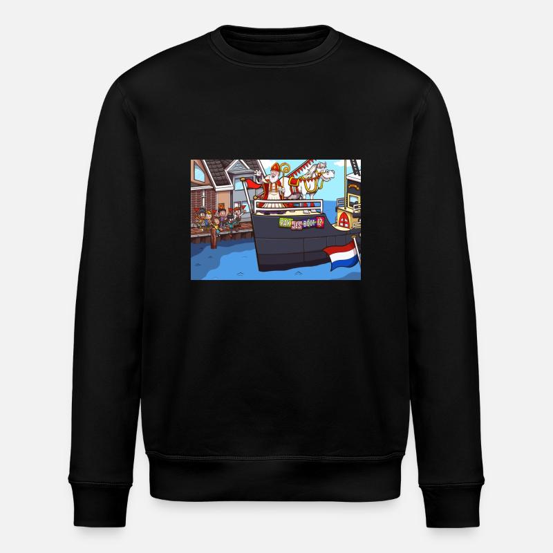 Ankunft des Heiligen Nikolaus - Stanley/Stella Unisex Bio-Sweatshirt ROLLER - Schwarz