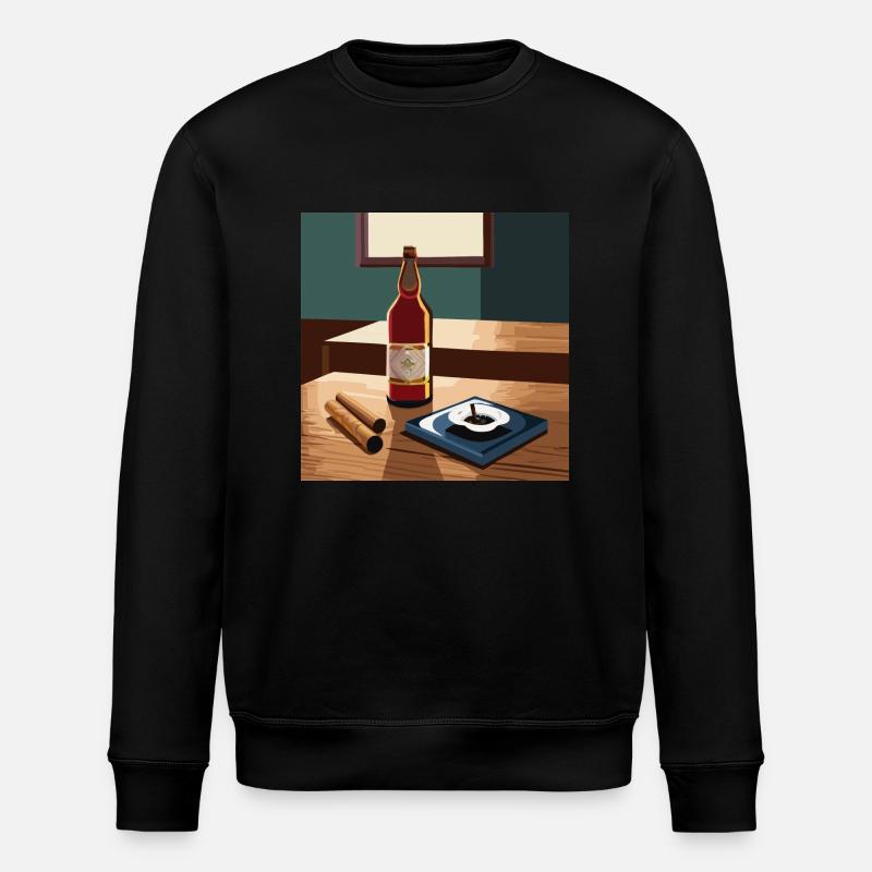 Whisky / Scotch / Zigarre - Stanley/Stella Unisex Bio-Sweatshirt ROLLER - Schwarz