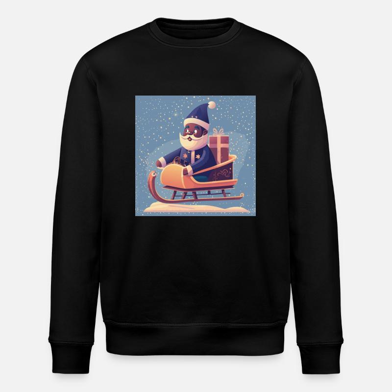 Santa‘s Schlitten - Stanley/Stella Unisex Bio-Sweatshirt ROLLER - Schwarz