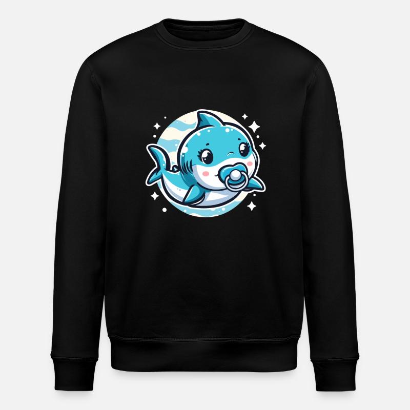 Bébé requin - Sweat bio ROLLER Stanley/Stella Unisexe - noir