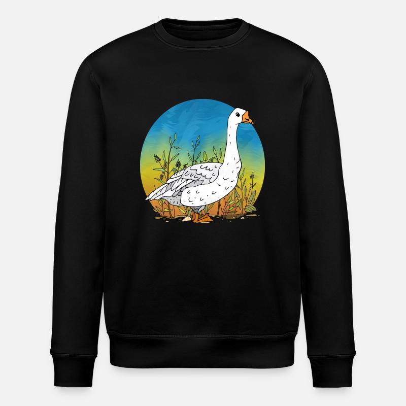 Gans - Stanley/Stella Unisex Bio-Sweatshirt ROLLER - Schwarz