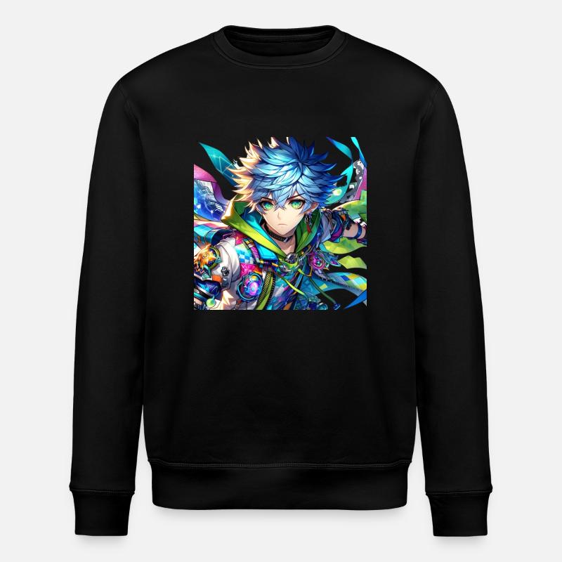 Manga anime garçon - Sweat bio ROLLER Stanley/Stella Unisexe - noir