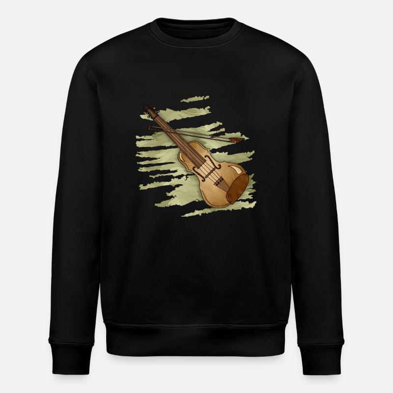 Violin - Stanley/Stella ROLLER Unisex Organic Sweatshirt - black