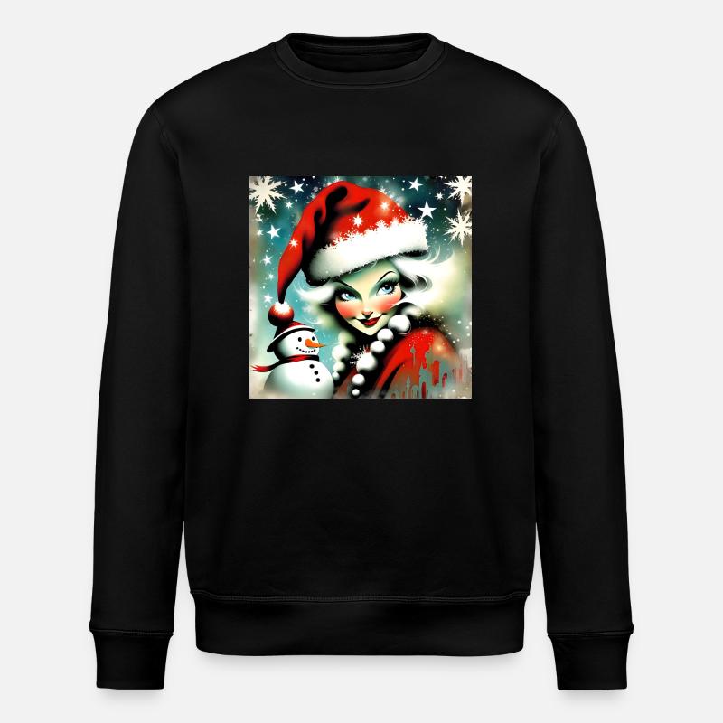 Frohe Weihnachten #15 - Stanley/Stella Unisex Bio-Sweatshirt ROLLER - Schwarz
