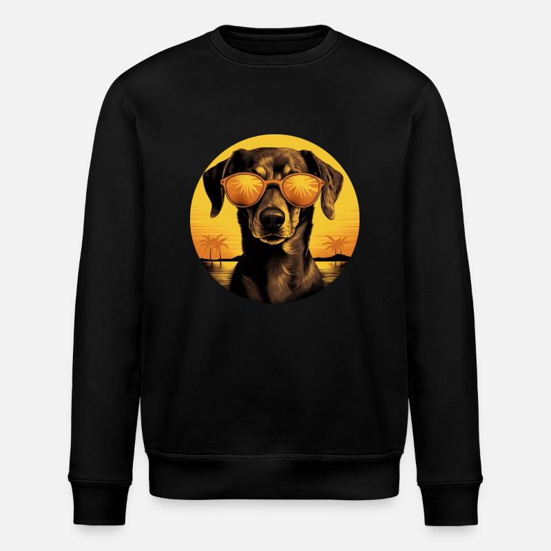Dackel - Stanley/Stella Unisex Bio-Sweatshirt ROLLER - Schwarz