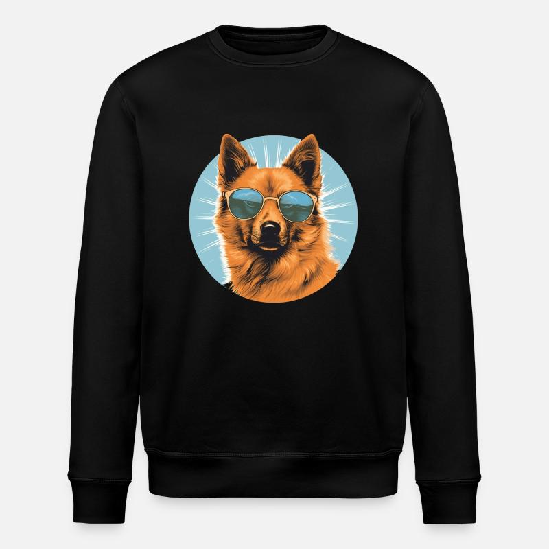 Finnish Spitz 2 - Stanley/Stella ROLLER Unisex Organic Sweatshirt - black