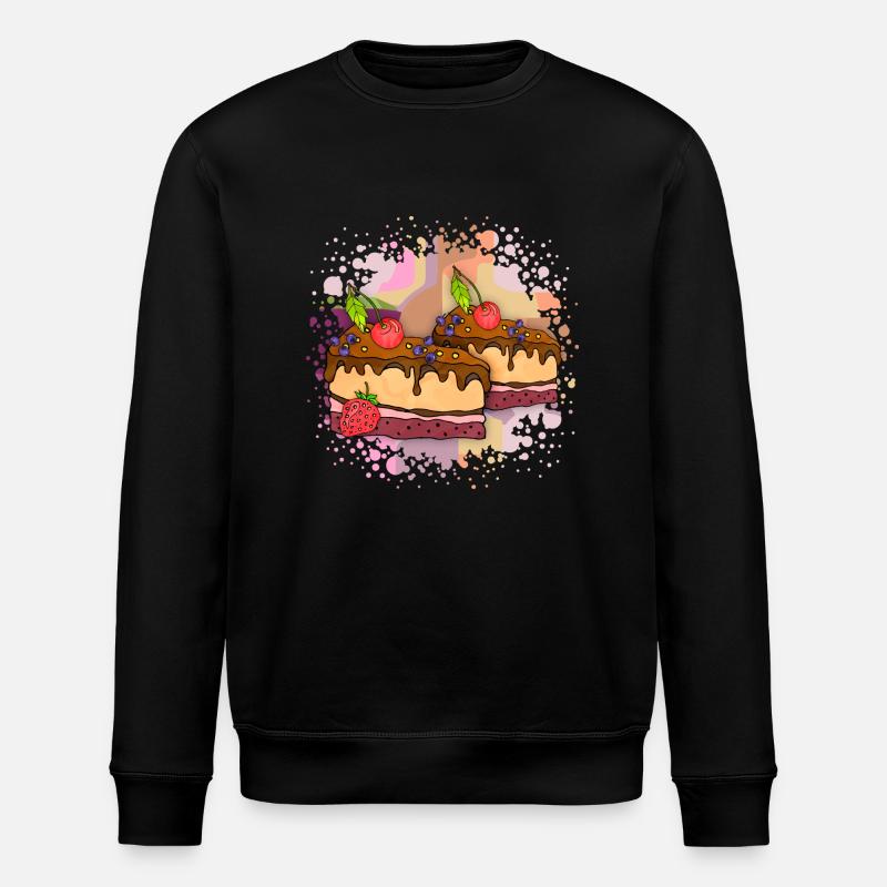 Kuchen - Stanley/Stella Unisex Bio-Sweatshirt ROLLER - Schwarz