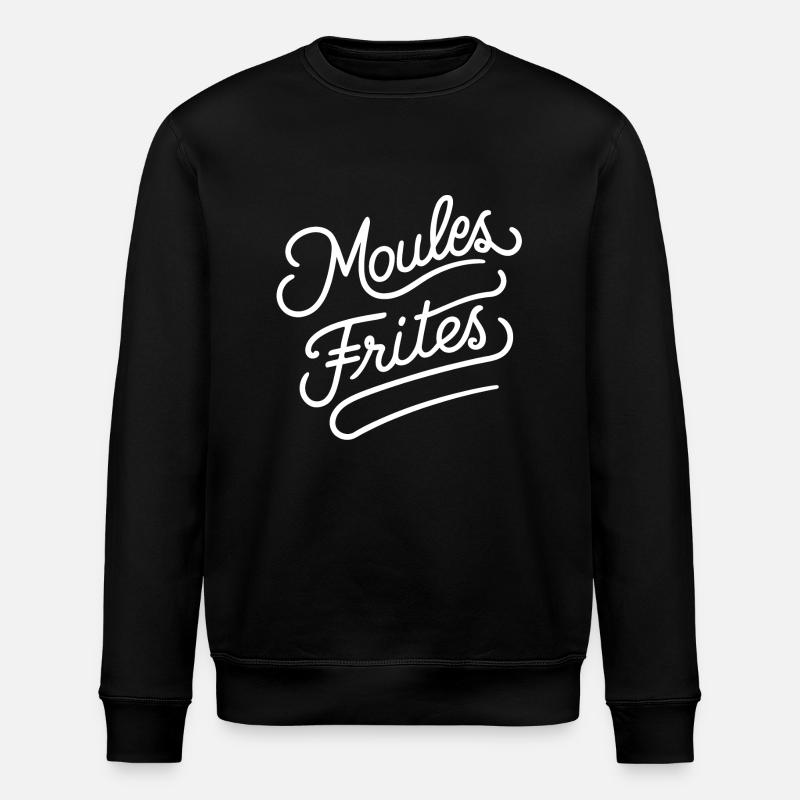 Moules frites - Sweat bio ROLLER Stanley/Stella Unisexe - noir