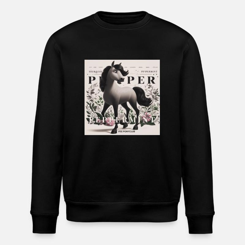 Peppermint Power - Stanley/Stella Unisex Bio-Sweatshirt ROLLER - Schwarz