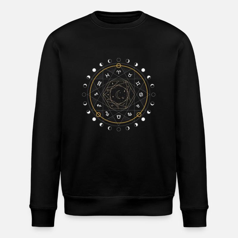 Zodiac Circle - Stanley/Stella ROLLER Unisex Organic Sweatshirt - black