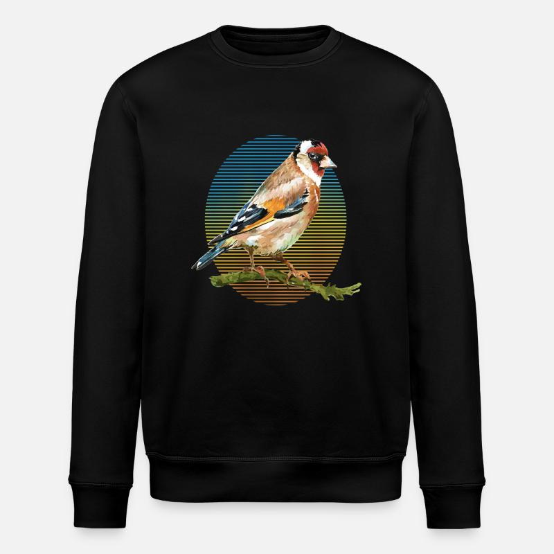 Bunter Vogel - Stanley/Stella Unisex Bio-Sweatshirt ROLLER - Schwarz