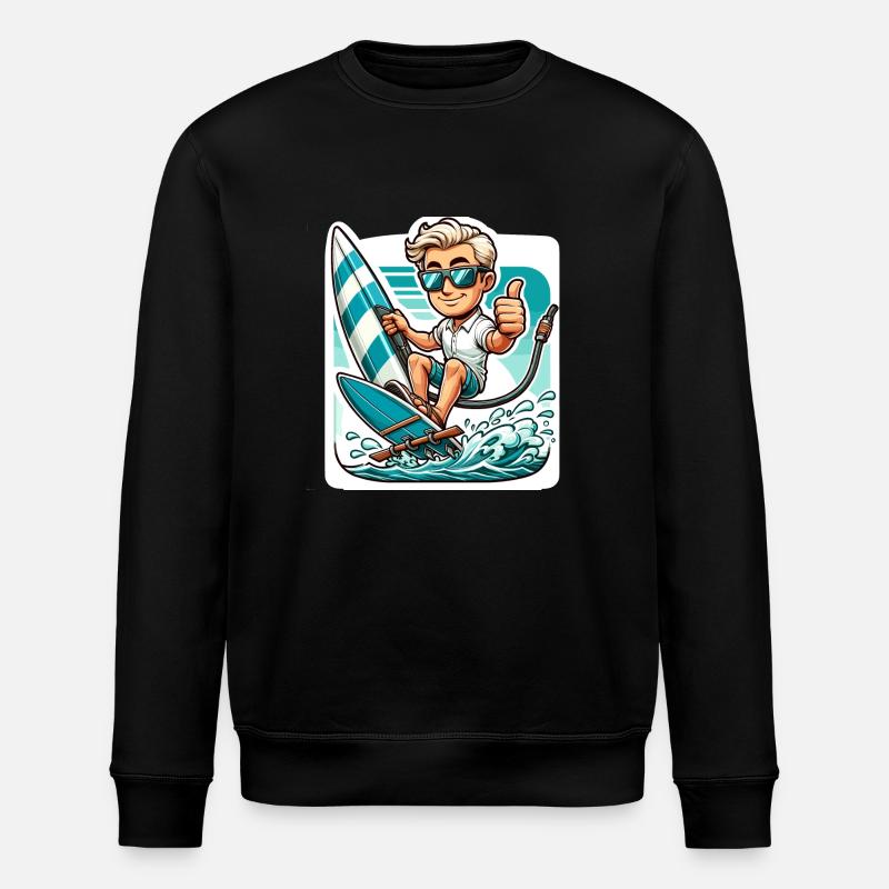 Surf - Sweat bio ROLLER Stanley/Stella Unisexe - noir