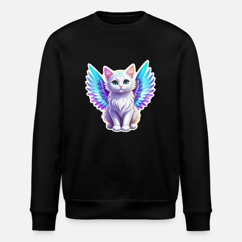 chat avec des ailes - Sweat bio ROLLER Stanley/Stella Unisexe - noir