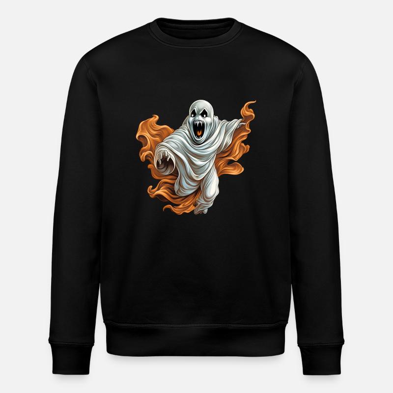 Eerily beautiful ghost - Stanley/Stella ROLLER Unisex Organic Sweatshirt - black
