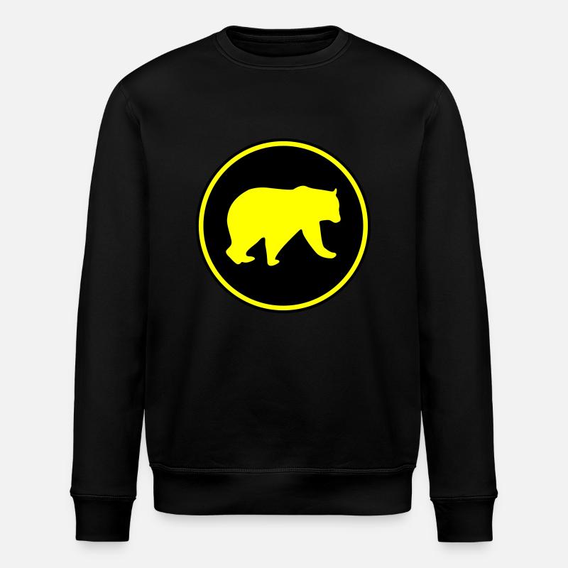 bear icon 2 - Stanley/Stella Unisex Bio-Sweatshirt ROLLER - Schwarz