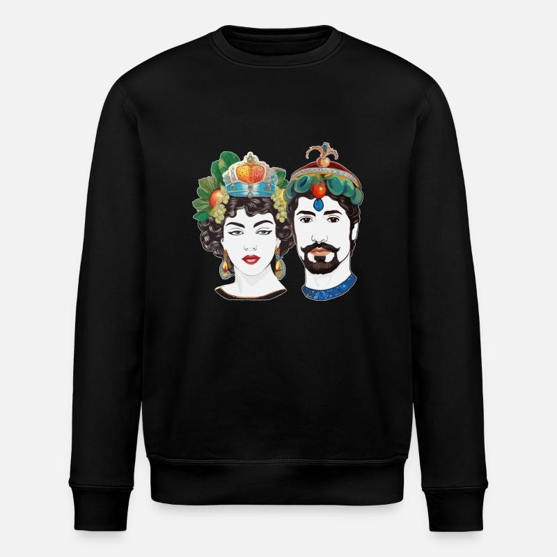 teste di moro - Stanley/Stella Unisex Bio-Sweatshirt ROLLER - Schwarz