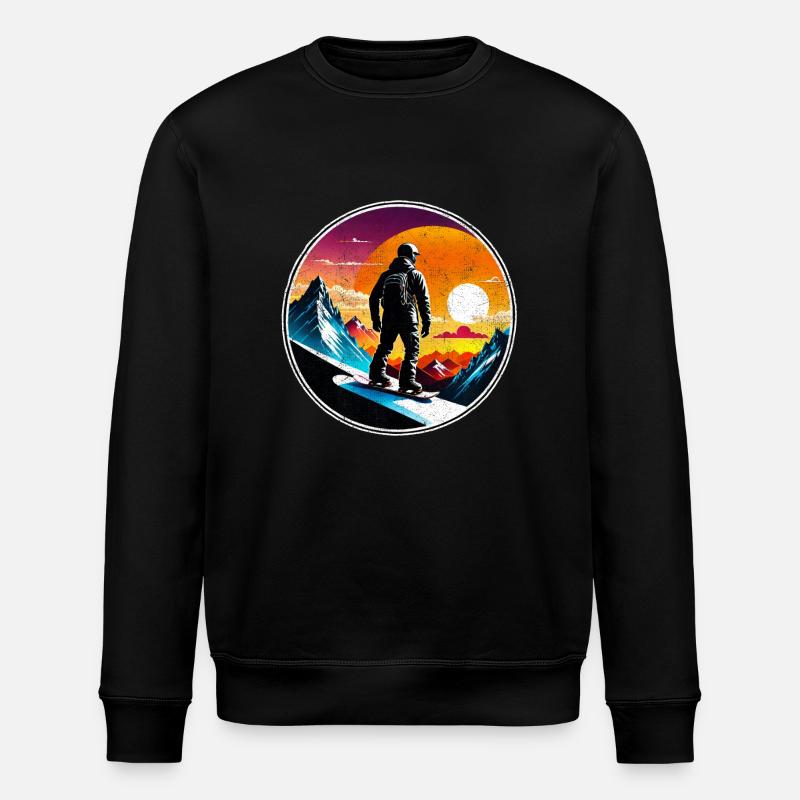 snowboard neige et ski - Sweat bio ROLLER Stanley/Stella Unisexe - noir