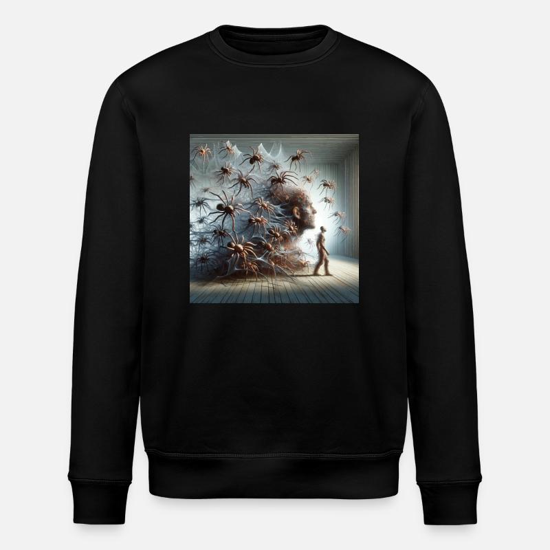 Spinnenmann - Stanley/Stella Unisex Bio-Sweatshirt ROLLER - Schwarz