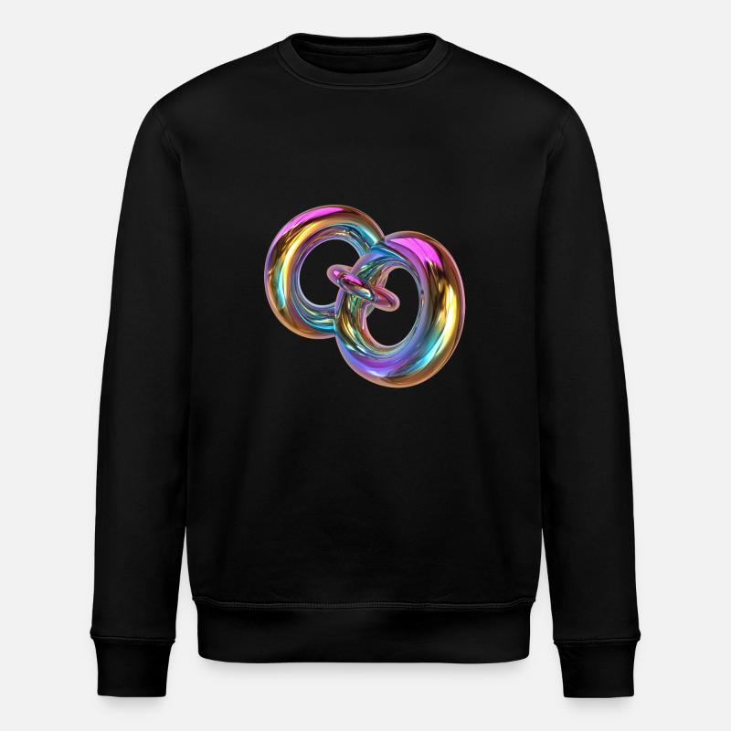 Three Rings - Stanley/Stella ROLLER Unisex Organic Sweatshirt - black