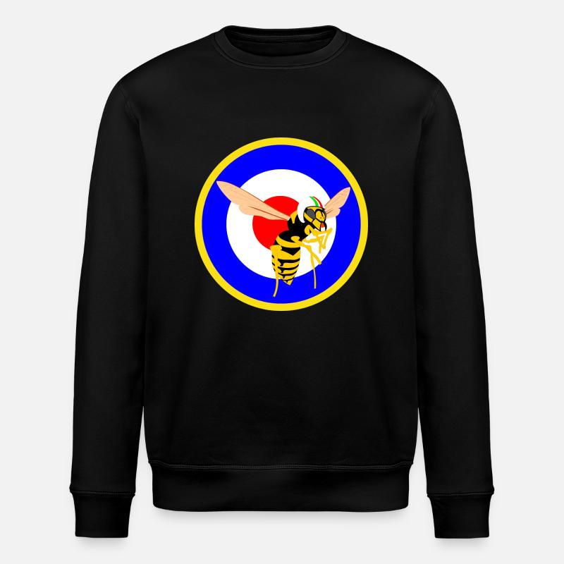 Wespen-Mod-Ziel-Roller - Stanley/Stella Unisex Bio-Sweatshirt ROLLER - Schwarz