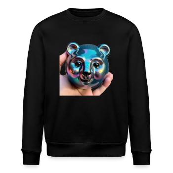 Bärenstarke Kugel - Stanley/Stella Unisex Bio-Sweatshirt ROLLER - Schwarz - Vorne - Nik (191cm)